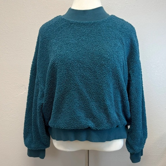 Fabletics Teal Malia Polar Fleece Pullover - Size 3x - Picture 2 of 5